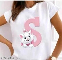 Women T Shirt White Colour Size M