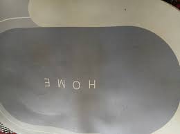 Home Mat Green Colour Oval Shades