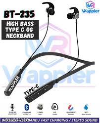 Wappler Bt 235V2 Black Bluetooth Neckband Black