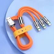 Superfast 3 In 1 Orange Data Cable 1Pc