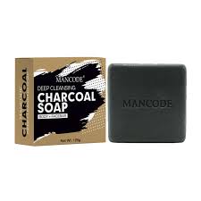 Mancode Deep Cleansing Charcoal Soap Body And Face Bar 125Gm