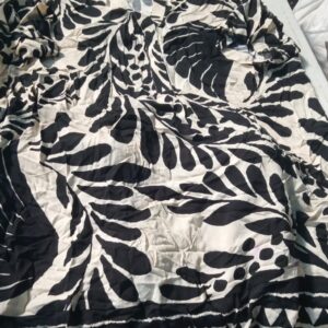 H And M Womens Dress Black With Cream Colour Size M