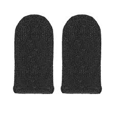 Mobile Gaming Finger Sleeve Black 1 Pair