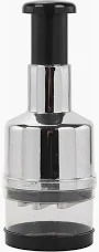 Onion Garlic Hand Press Chopper Vegetable Chopper Silver Black