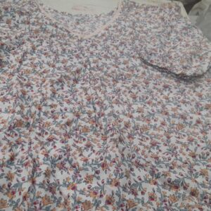 Womens Printed Top White Size Xl