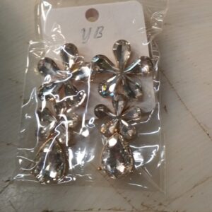 White Stone Earrings Long For Women