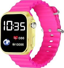Led Digital Smart Watch Pink Colour
