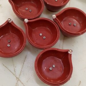 Sensor Diya Water Sensor Diya Electric Led Diyas Pack Of 6