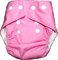 Pink Color Adjustable Baby Diaper