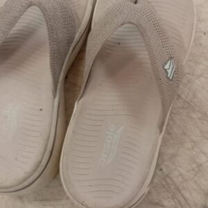 Cream Color V Strap Slippers For Women Size 39