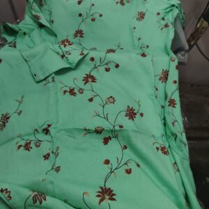 Green Printed Colour Kurta For Women Size L