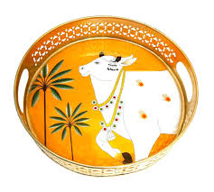 Round Tray For Diwali Gift Home Decor