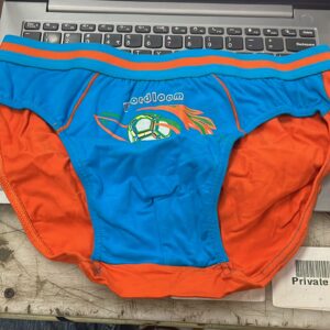 Mens Orange And Sky Blue Colour Brief Underwear Size 90Cm