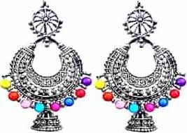 Zeni So Beautiful Ethnic Vintage Golden Oxidised Multi Beads For Women