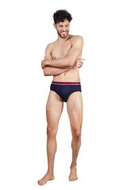 Breathable Solid Cut Brief Underwear Size S Blue Colour