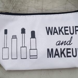 Makeup Pouch For Womens Travel Toiletry Makeup Case Portable Cosmetic Bag Zipper