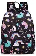 Printed Backpack For Kids Black Colour