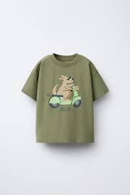 Zara Animal Print T Shirt For Kids Size 4 Years