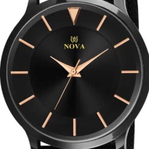 Nova Black Series Analog Watch For Men