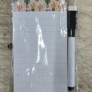 Paper Magnetic Refrigerator Memo Pad Pencil Cactus Design Notepad Fridge Magnets