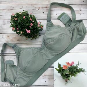 Womens Non Padded Bra Green Size 38