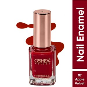 Oshea Herbals Nail Enamel 07 Apple Velvet 10 Milliliters Pack Of 2