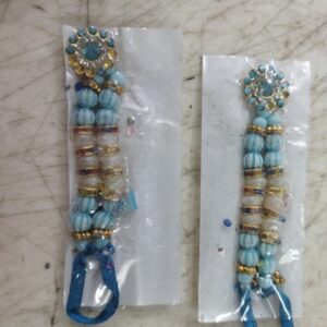 Sky Blue Thread Rakhi 2Pcs