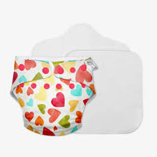 Superbottoms Free Size Uno Cloth Diaper Hearts Print