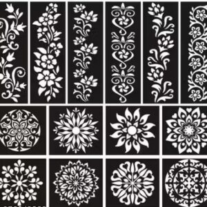 Jmc Unique Mehndi Stencil Mehndi Stencil Bridal Mehendi Design Sticker Stencil