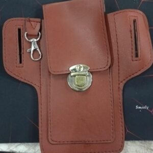 Zacharias Synthetic Mobilecell Phone Holder Belt Pouch Light Brown Pack Of 1