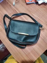 Women Hand Bag Black Brown Colour