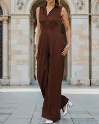 Shein Women Jumpsuit Brown Colour Size L