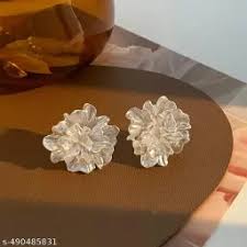 New Silver A Style Korean Earrings For Women