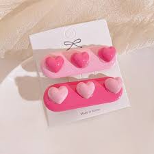 2 To 3 Pcs Pink Cute Childrens Hair Clip Dopamine Hair