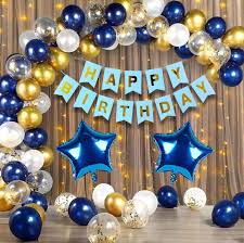 Party Breeze Blue Theme Birthday Party Combo Set