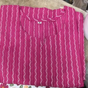 Women Pink Colour Kurti Size 36