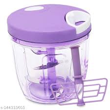 Plastic 2 In 1 Vegetable Fruit Nut Onion Handy Chopper 900 Ml