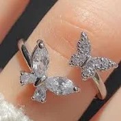 Butterfly Ring For Women Color Silver