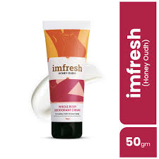 Imfresh Women Deodorant Cream For Whole Body Underarms Honey Oudh 50Gm