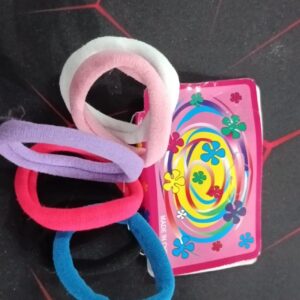 Colourful Rubber Hair Bands Color Multi Pcs 6