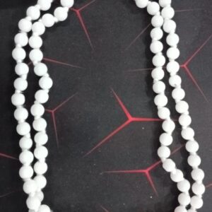 Stone Beads White Agate Faceted Balls 4Mm