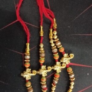 Rakhi Color Golden Pack Of 4