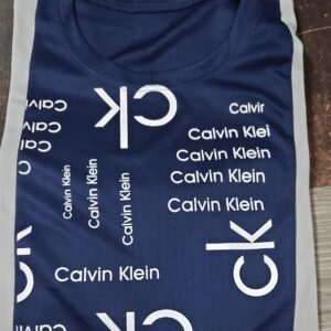 Full Sleeve Printed T Shirt For Men Grey Blue Size M