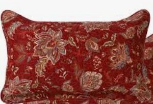 Floral Red Pillow 1 N
