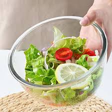 Round Tempered Glass Bowl For Mixing