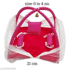 Laddu Gopal Cute Bed Red And White