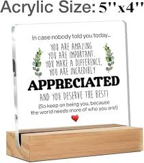 Belly Gift Ideas Women Men Friends Coworker Quote Clear Desk Sign Decor Home Office Desk Decor 5 X 4 Inches