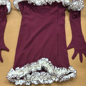 Women Top With Gloves Dress Multicolor Size Xxl