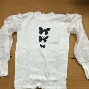 Women White Color Top With Full Sleeve Size S