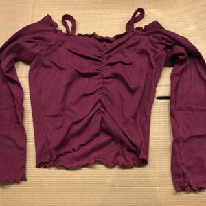 Women Maroon Color Top Size S